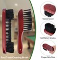 thumbnail image 6 of Uxcell Pool Table Cleaning Brush Set Table Brush Rail Brush Cue Cleaning Cloth Sticky Lint Roller Spare Core Wine Red, 6 of 6