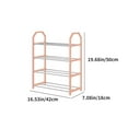 thumbnail image 2 of SHAGUOZHOU Trapezoidal Shoe Rack For Home Use Doorstep Dormitory Dormitory Storage Shoe Cabinet Balcony Four Story Shelf Super Large And Space Saving Clothes Hanger Stand over Dish Drying Rack Roll up, 2 of 3