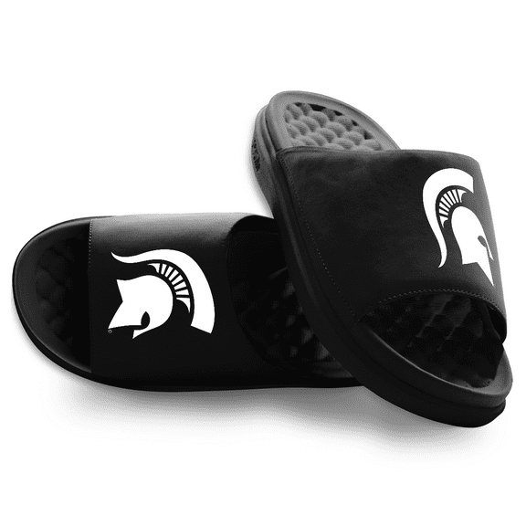 Unisex ISlide Black Michigan State Spartans Primary Motive Slide Sandals