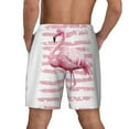 thumbnail image 2 of Lsque Mens Swim Trunks Flamingo Pattern - Bathing Suit Compression Liner - Beach Swim Shorts Swimwear - (S-3XL) - Stretch Quick Dry -XX-Large, 2 of 9