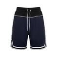 thumbnail image 5 of Maqroz Mens Basketball Shorts Athletic Gym Training Shorts with Pockets Striped Elastic Waist Drawstring Sportswear Running Workout Active Summer Casual Short Pants, 5 of 6