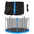 thumbnail image 1 of Filet de Sécurité de Remplacement pour Trampoline de 14 Pi pour 6 Poteaux Droits, Cadre Rond, Trampolines, Filet de Trampoline Respirant et Résistant aux Intempéries avec Sangles Ajustables, 1 of 7