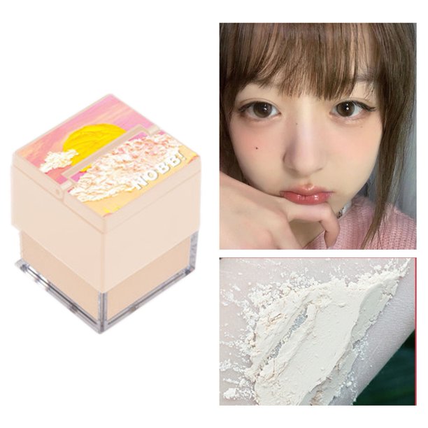 Breathable Concealer Setting Powder Thin Texture Easy to Carry Makeup