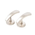 thumbnail image 1 of HEVIRGO 2Pcs Rideaux Tiebacks Poli Anti-corrosion Anti-Déformé Exquise Accrocheur Anti-Rouille Alliage d'Aluminium de Style Moderne Porte-Rideau Crochets Décoration à la Maison Accessoires de Cuisine, 1 of 10