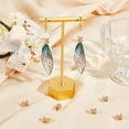 thumbnail image 4 of 8Pcs Double Sided Spacer Beads 18K Gold Plated Brass Cubic Zirconia Flower Beads Caps, 4 of 6