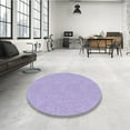 thumbnail image 3 of Ahgly Company Indoor Square Patterned Purple Mimosa Purple Area Rugs, 7' Square, 3 of 6