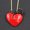 Black, variant on Multi-color Enamel Big Love Heart Cat Kitten Pendant Necklace/Brooch Pin 3 Color-White