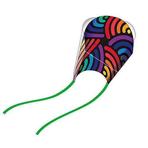 WindNSun Pocket Kite Swirls Frameless Kite in a Pouch Ready to Fly! Nylon 