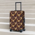 thumbnail image 2 of Lsque Sunflowers with Skull and Hand Printed Luggage Cover, Travel Luggage Protector,Scratch and Dirt Resistant, Fits 18-32 Inch Luggage - Large, 2 of 9