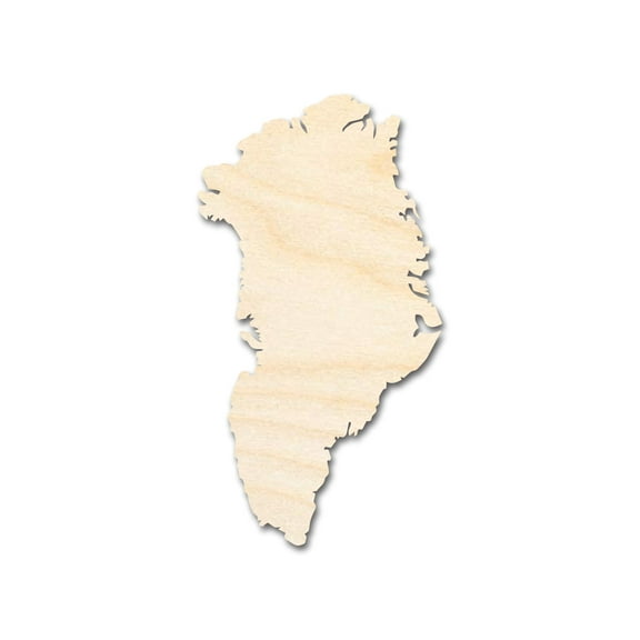 Unfinished Wood Greenland Shape 4" / 1/4"