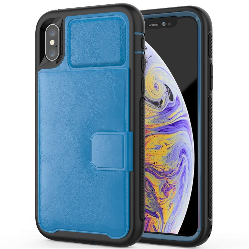 iPhone XS Max 6.5' Wallet Case Flip Stand Leather Card ...