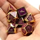thumbnail image 2 of 7PCS Metal Dice, Heavy Solid Zinc Alloy Polyhedron Dice Set, 2 of 5
