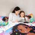 thumbnail image 4 of Feelyou Galaxy Black Ocean Mermaid Twin Comforter Sets for Kids Boys Girls, Watercolor Rainbow Galaxy Bedding Set, Colorful Star Reversible, 2 Pieces, 4 of 6
