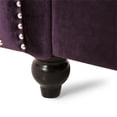 thumbnail image 4 of Pemberly Row Chesterfield Velvet Club Chair in Blackberry Finish, 4 of 13