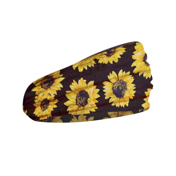 Gymayou Boho Flower Headbands for Women Fashion Wide Headband Yoga Workout Head Bands Hair Accessories