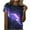 Black-B, variant on Penkiiy Galaxy Printed Shirt , Women's Cosmic Star Sky Print Funny Casual Fashion Short Sleeve Tops Blouse M Multicolor
