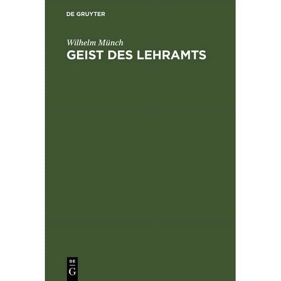 Geist des Lehramts, (Hardcover)