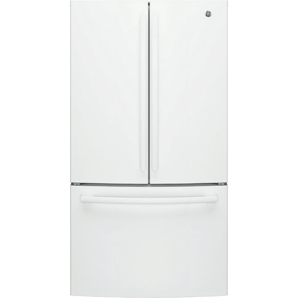 GE 27 Cu.Ft, French Door Refrigerator White - GNE27JGMWW