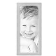 thumbnail image 2 of ArtToFrames 10" x 24" Metro Ice Silver Black Picture Frame, 10x24 inch Silver Wood Poster Frame (WOM-5247),  Pack, 2 of 7