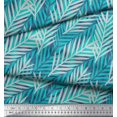 thumbnail image 2 of Soimoi Green Poly Georgette Fabric Leaves Leaves Print Fabric by Yard 52 Inch Wide, 2 of 3