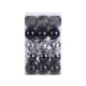 thumbnail image 1 of Yuarrent 30 unids/set bolas de Navidad ingredientes seguros textura de alta gama adornos reutilizables para árbol de Navidad Kits de decoración para fiestas Negro, 1 of 6