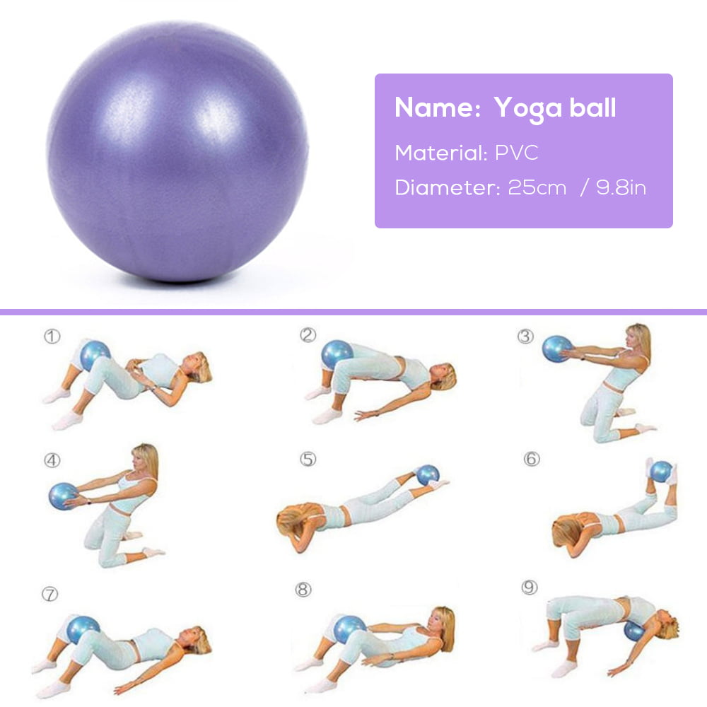 PINGO Yoga Set Kit Practical Yoga Set for Starter and Experienced yogis Dazzling Blue 1 Yoga Blocks,1resistance Bands,1 BPA-Free 65cm Exercise Ball（Free Air Pump） 4-pcs 1fitness Bands