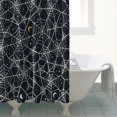 thumbnail image 4 of Spider Web Halloween Pattern Shower Curtain 72"x72" ,Bathroom Decorative Shower Curtains Set with 12 Hooks,Modern Waterproof Washable Shower Curtain, 4 of 6