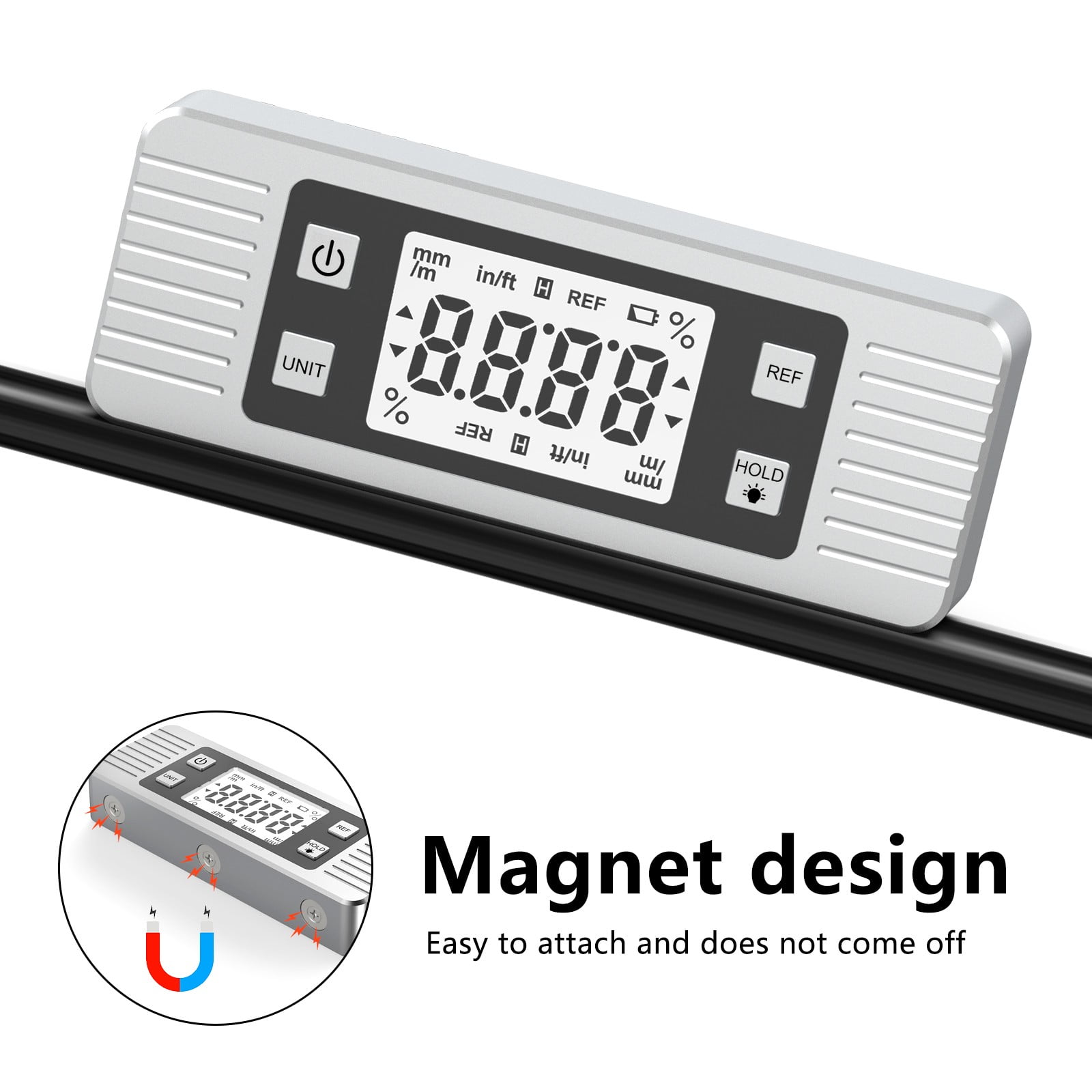 Gll1p JD11 Digital Box: Precision Angle & Slope Measurement Tool With Adhesion