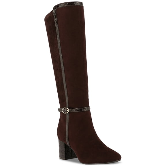 Karen Scott Isalee Dress Boots Chocolate Micro 5M