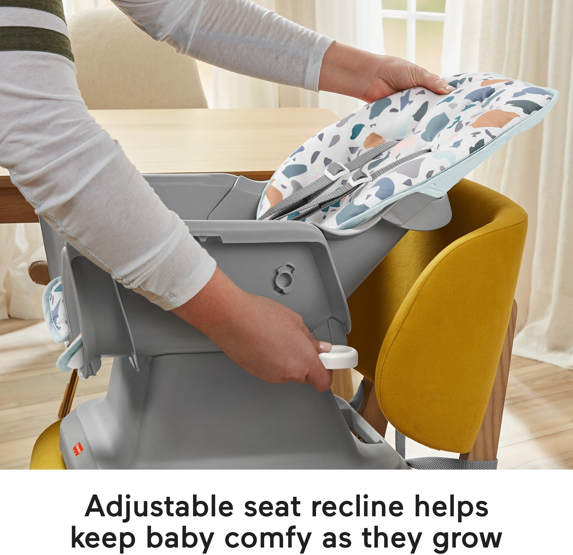 Pacific Pebble Portable Infant-to-Toddler Dining Chair and Booster seat with Easy Clean up Features Fisher-Price SpaceSaver Simple Clean High Chair 