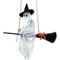 thumbnail image 2 of Large Hanging Flying Halloween Decor, Floating Witch Ornament Outdoor Indoor Decoration Prop, Halloween Yard Decor for Porch Tree Doorway Party, 2 of 8
