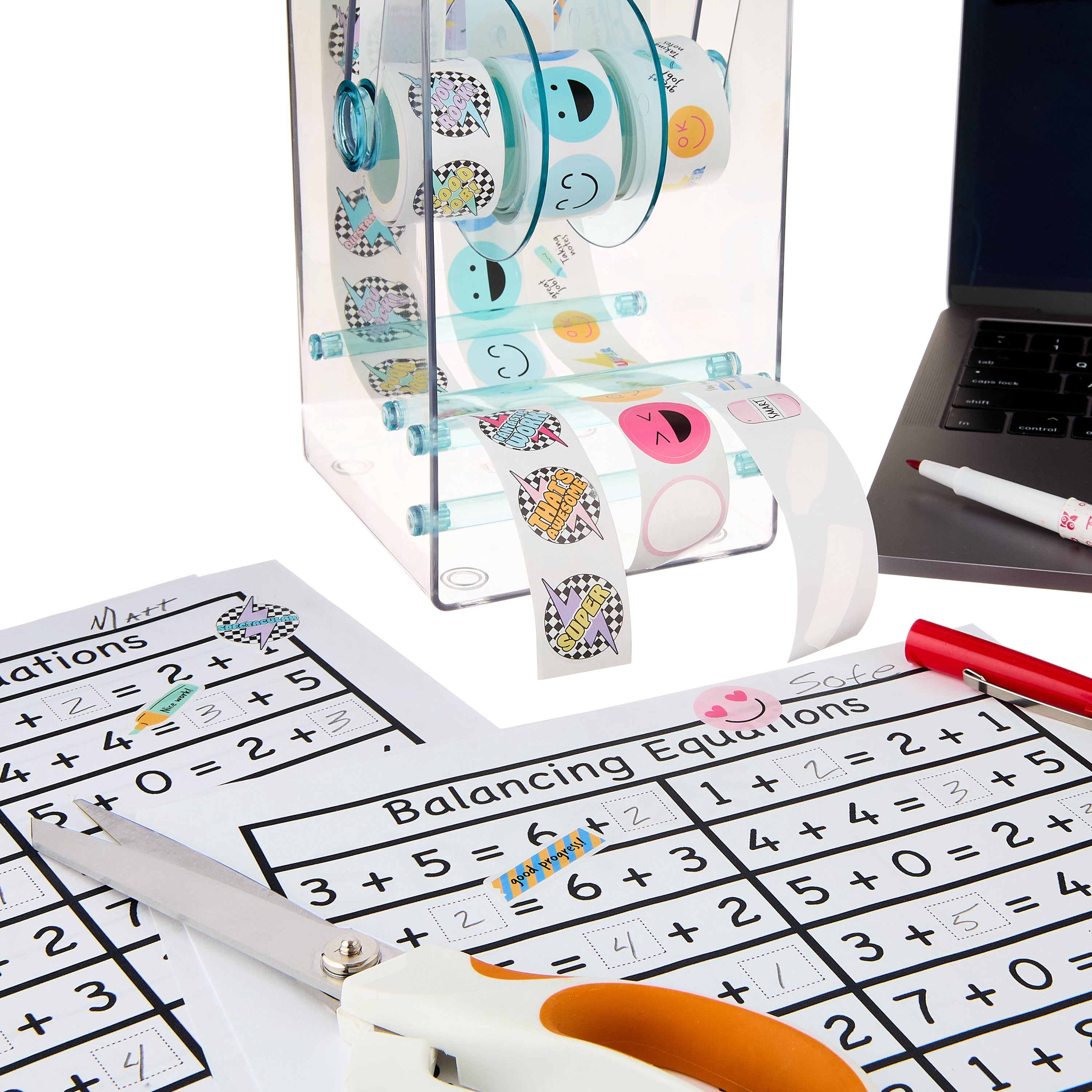 Pen + Gear Sticker Dispenser