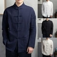thumbnail image 5 of chengsi Vintage Chinese Style Shirts For Men Tang Traditional Kung Fu Tai Chi Coat Suit Uniform Jacket Shirt Tops Man Clothing, 5 of 10