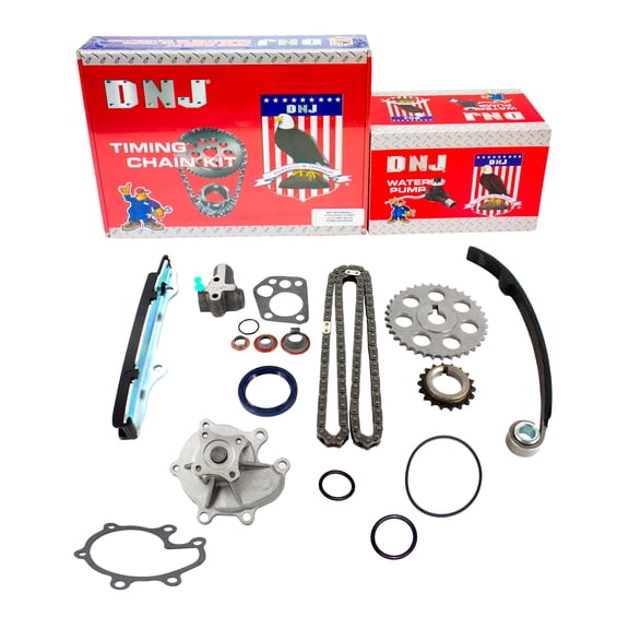 DNJ TK607WP Timing Chain Kit with Water Pump Fits Cars & Trucks 90-92 Nissan 2.4L L4 SOHC 12V