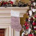 thumbnail image 5 of HomeDM Christmas Stockings Ornaments 18" Sequin Stockings for Christmas Tree Decorations Glitter Xmas Stockings Hanging Pendants for Fireplace Family Home Decor Pink, 5 of 5