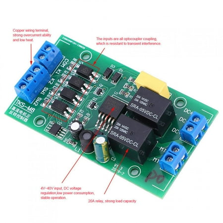 Gupbes DC Motor,CW CCW Controller,DC6.0V~40V DC Motor Forward/Reverse ...