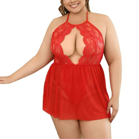 Bra Sets for Women 6 Pack 38 d Bras for Women Womens Plus Size Lingerie Lace Chemise Sexy Mesh Sleepwear Deep V Teddy Nightdress For Sexy
