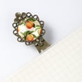 thumbnail image 5 of Peaches Elegant Vintage Copper-Colored Lace Bookmarks - Stainless Steel Reading Accessories Set, 5 of 5