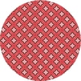 thumbnail image 1 of Ahgly Tapis Rond Lavable en Machine Intérieur Transitionnel Rouge, 3 Pieds Rond, 1 of 7