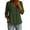 Army Green, variant on Vivianyo HD Women's V Neck Blouse,Button Front Peplum Rolled Sleeve,Linen Blend Summer Casual Top, Women's Army Green, Sizes S-2XL