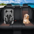 thumbnail image 5 of Car Seat Covers Full Set Fit for Hyundai Sonata 1999-2026, Premium Faux Leather Waterproof Breathable Anti‑Slip Seat Protectors, Black&Brown, 5 of 7
