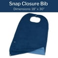 thumbnail image 3 of Abena Adult Reusable Bibs, Washable, Blue, 18 in x 30 in, 1 Count, 3 of 4