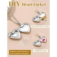 thumbnail image 6 of KeyStyle Heart Locket Necklace for Women Personalized Photo Necklaces with Picture Inside Christmas Jewelry Gifts for Mom Wife, 6 of 11