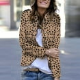 thumbnail image 2 of Mujeres Sexy Bolsillos falsos Crop Workout Manga larga Cuello alto Botones de doble botonadura Chaquetas Blusa informal Abrigo Tops Fridja  BV0+1958, 2 of 6