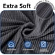 thumbnail image 3 of Funda de sofá de 3 plazas con reposabrazos, funda de sofá elástica, funda de sofá universal que protege contra arañazos de gatos y perros, funda de sillón antideslizante, color gris, 3 of 5