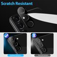 thumbnail image 4 of Xpm Screen Protector for Samsung Galaxy S24+ /S24 Plus Camera Lens Protector Tempered Glass Rear Back Camera Protective Lens Shield, Case Friendly Cover for Galaxy S24+ /Galaxy S24 Plus - Black, 4 of 7