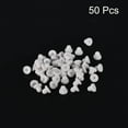 thumbnail image 3 of Earring Backs, 50pack Silicone Earring Backs for Studs, Soft Earring Backs for Fish Hook Earring Hoops (White,6mm), 3 of 6