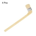 thumbnail image 3 of Uxcell Paint Brush 4Pcs 1 Inch Soft Wool Variety Angled Bend Brushes Radiator Paint Brush Light Brown, 3 of 6