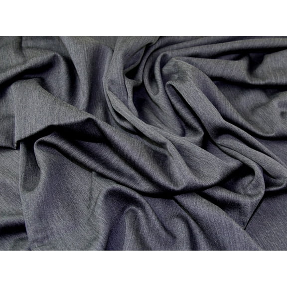 Italian 100% Wool Suiting Dress Fabric Grey - per yard