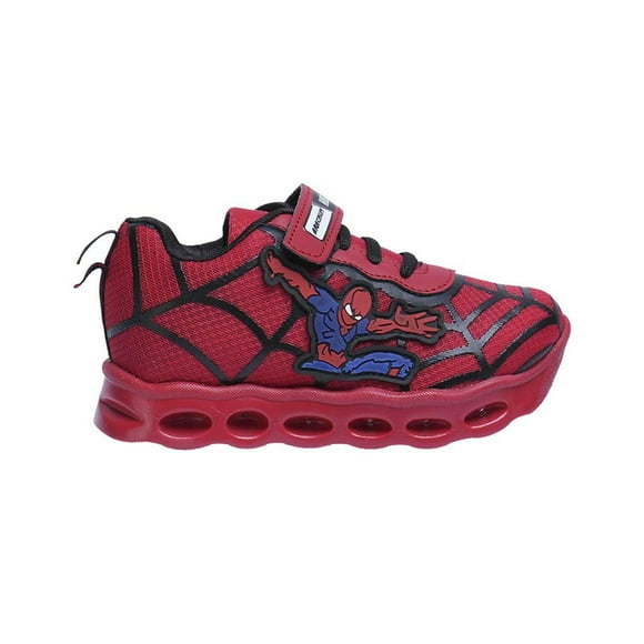 Tenis Niños Deportivos luces Space Boys Spider Man rojo 18 SPACE BOYS